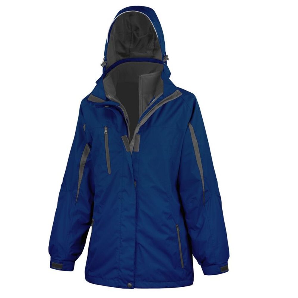 Result Womens/Ladies Journey 3 in 1 Soft Shell Jacket / Navy/Black